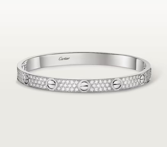 [Triumph Jewelry]NEW-LOVE-6.1MM-Width Diamond-Studded Bracelet