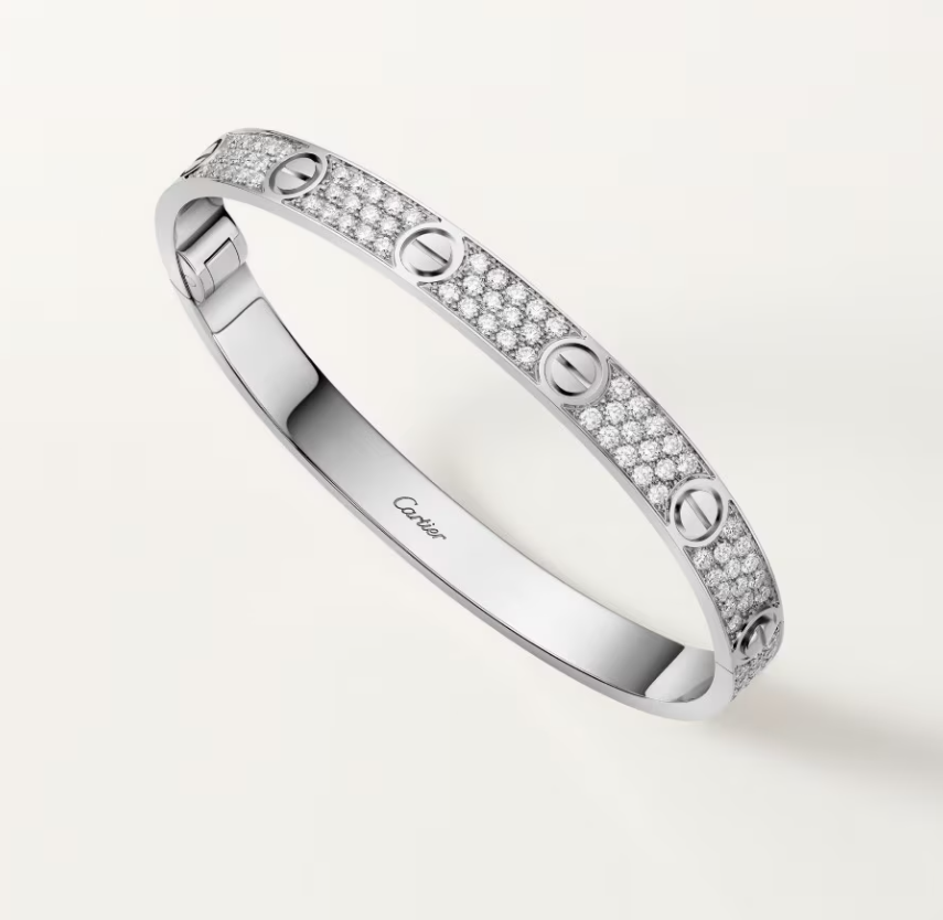 [Triumph Jewelry]NEW-LOVE-6.1MM-Width Diamond-Studded Bracelet