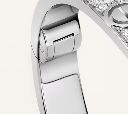 [Triumph Jewelry]NEW-LOVE-6.1MM-Width Diamond-Studded Bracelet