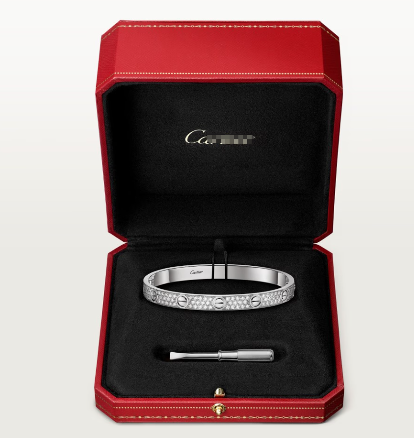 [Triumph Jewelry]NEW-LOVE-6.1MM-Width Diamond-Studded Bracelet