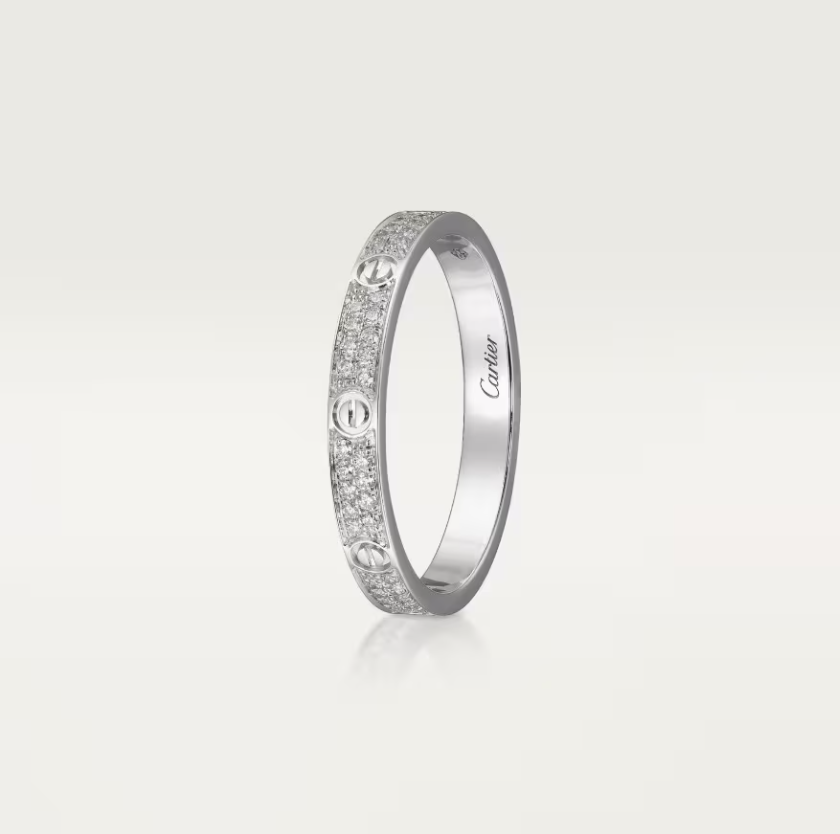 [Triumph Jewelry]LOVE RING 2.6mm-wide full-diamond ring silver