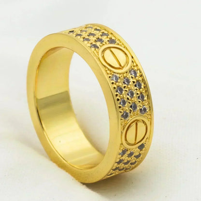 [Triumph Jewelry]LOVE RING 5.5MM DIAMONDS PAVED