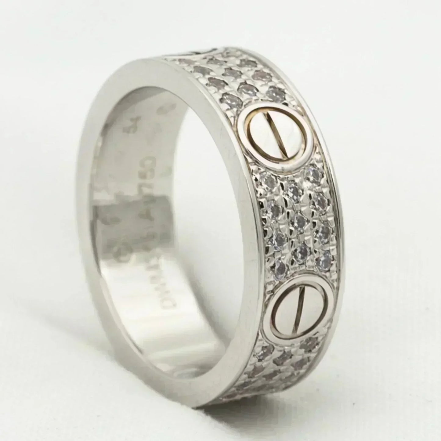 [Triumph Jewelry]LOVE RING 5.5MM DIAMONDS PAVED