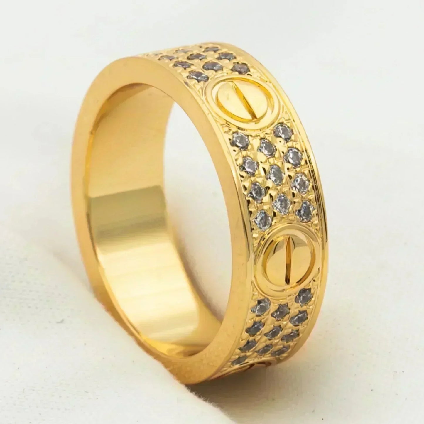 [Triumph Jewelry]LOVE RING 5.5MM DIAMONDS PAVED