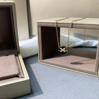 [Triumph Jewelry]JEUX DE ROSE GOLD DIAMOND NECKLACE
