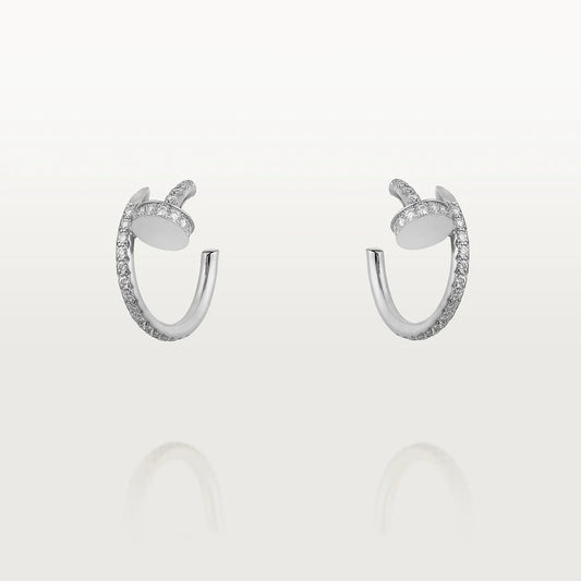 [Triumph Jewelry]JUSTE EARRINGS 12.75MM SILVER DIAMOND