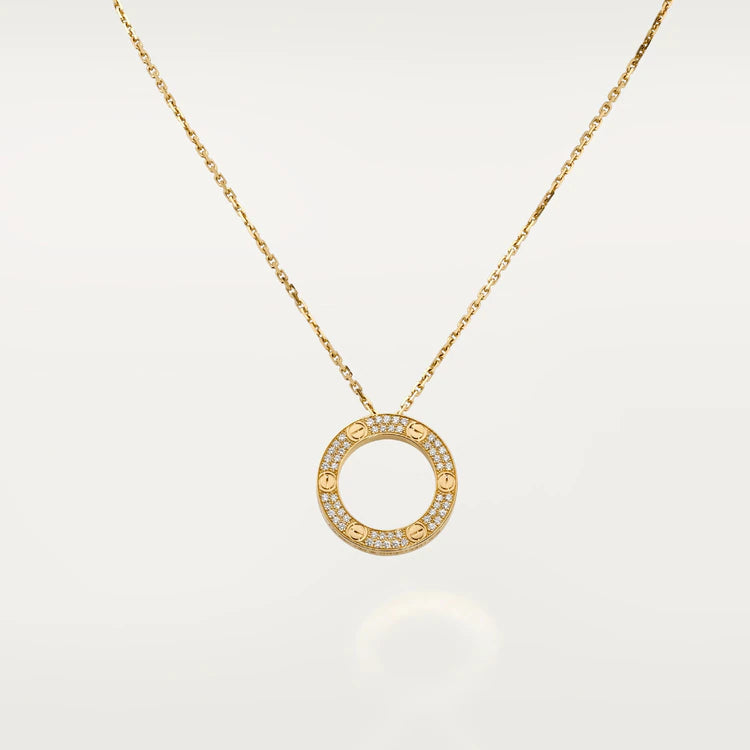 [Triumph Jewelry]LOVE NECKLACE ADJUSTABLE ROSE GOLD