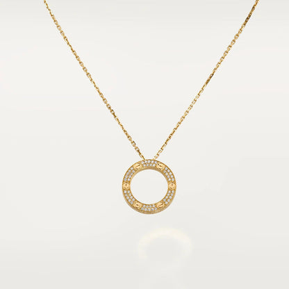 [Triumph Jewelry]LOVE NECKLACE ADJUSTABLE ROSE GOLD