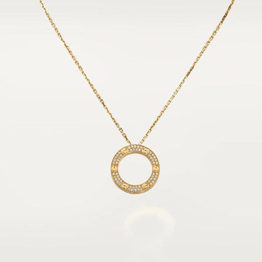[Triumph Jewelry]LOVE NECKLACE ADJUSTABLE ROSE GOLD