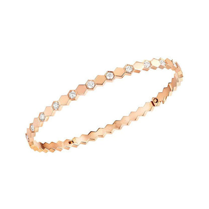[Triumph Jewelry]BEE LOVE PINK GOLD DIAMOND BRACELET
