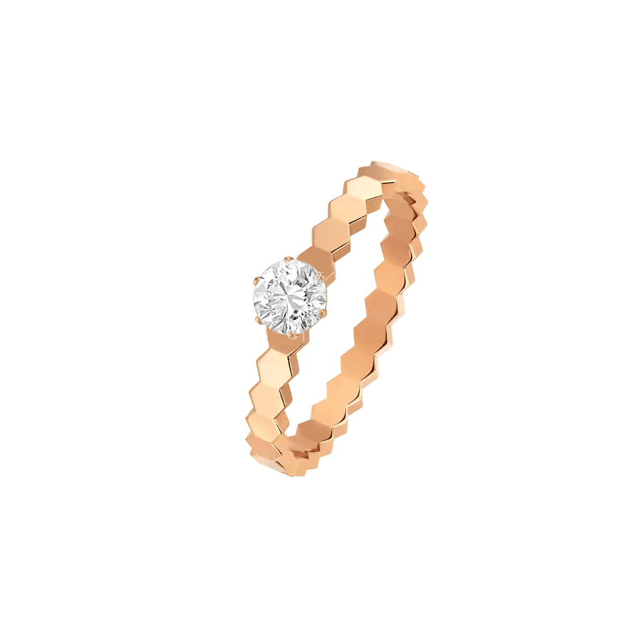 [Triumph Jewelry]BEE LOVE RING PINK GOLD 1 DIAMOND