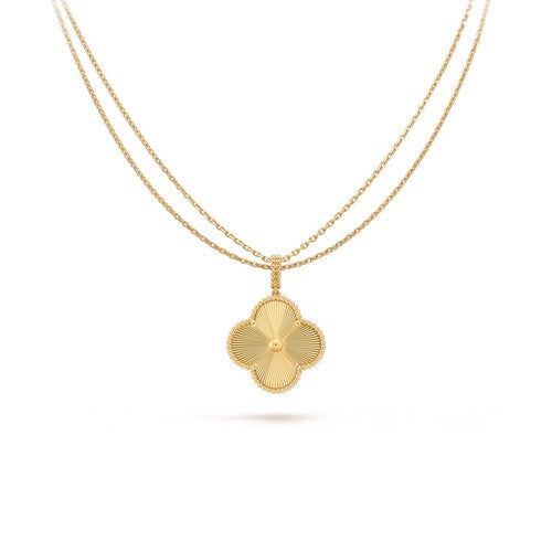 [Triumph Jewelry]CLOVER 25MM PEDANT NECKLACE GOLD