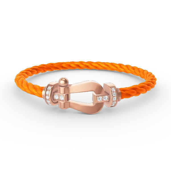 [Triumph Jewelry]FORCE LARGE HORSESHOE HALF DIAMOND BRACELET ROSE GOLD