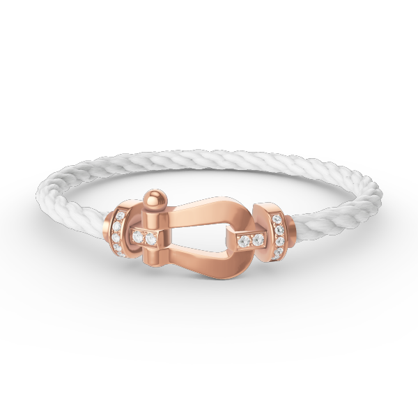 [Triumph Jewelry]FORCE LARGE HORSESHOE HALF DIAMOND BRACELET ROSE GOLD