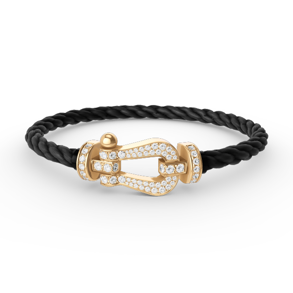 [Triumph Jewelry]FORCE LARGE HORSESHOE FULL DIAMOND BRACELET GOLD