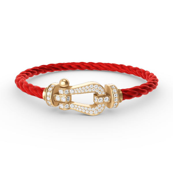 [Triumph Jewelry]FORCE LARGE HORSESHOE FULL DIAMOND BRACELET GOLD