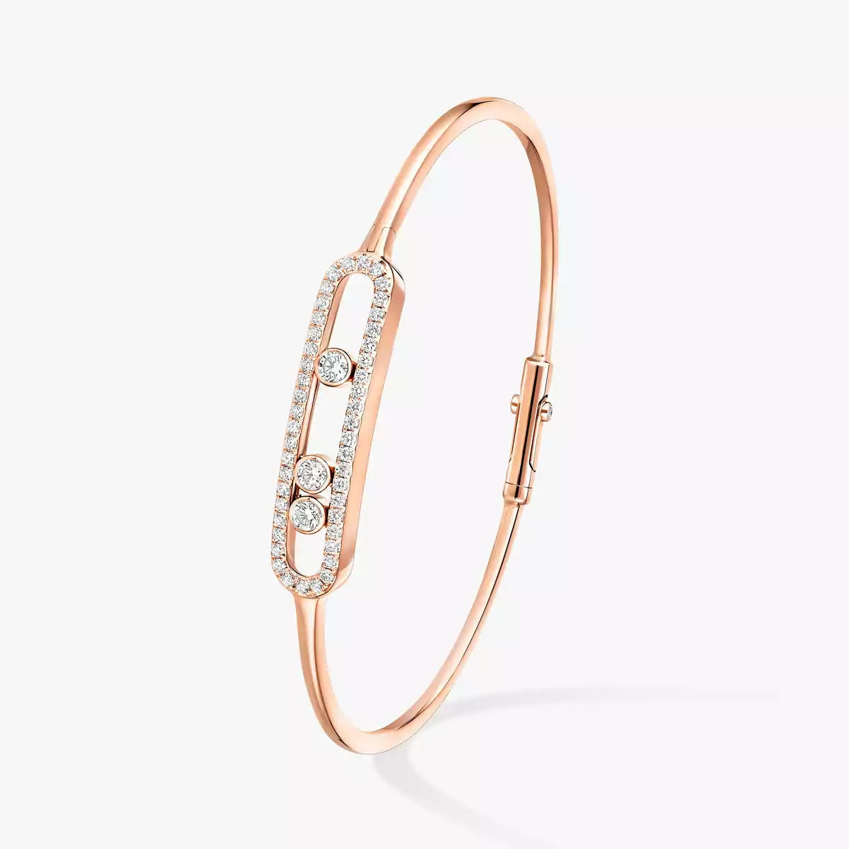 [Triumph Jewelry]Move Pavé Diamond Bangle Bracelet M