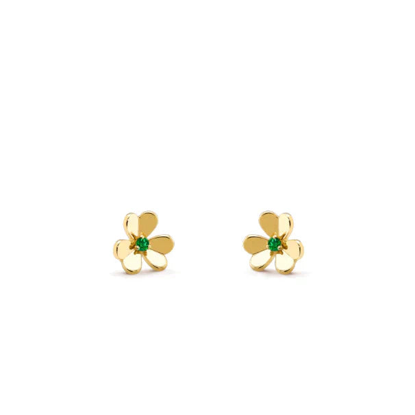 [Triumph Jewelry]FRIVOLE  FLOWER MALACHITE EARRINGS