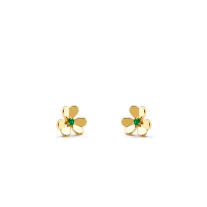 [Triumph Jewelry]FRIVOLE  FLOWER MALACHITE EARRINGS