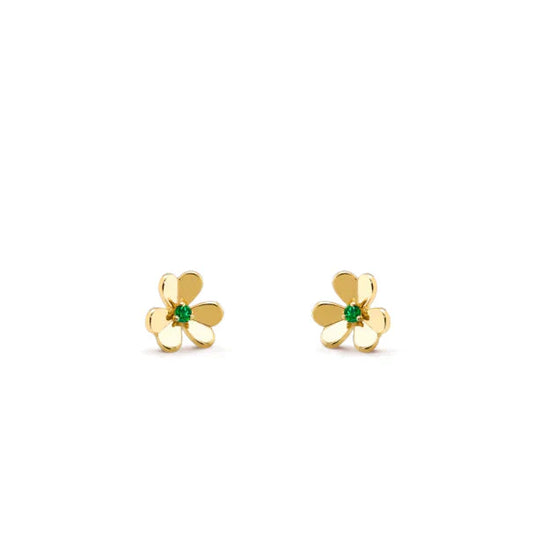 [Triumph Jewelry]FRIVOLE  FLOWER MALACHITE EARRINGS