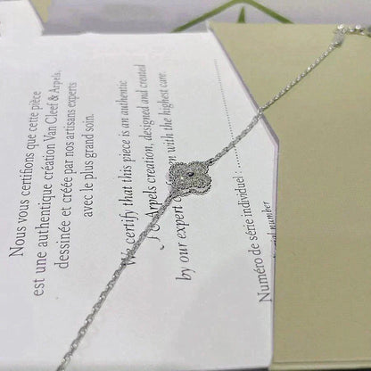 [Triumph Jewelry]CLOVER  SINGLE FLOWER BRACELET SILVER