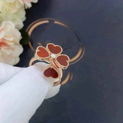 [Triumph Jewelry]SWEET CLOVER CARNELIAN RING